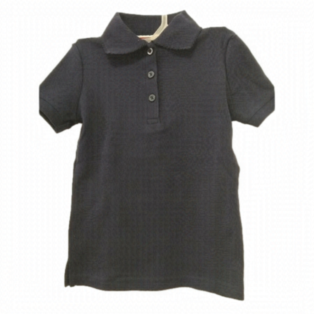 French Toast Kids Girls Navy Uniform Short sleeve Polo Top , XS (4/5) NWOT